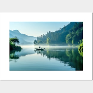 Lake Landscape Meditation Serene Calm Posters and Art